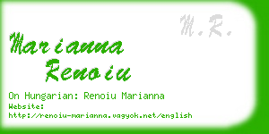 marianna renoiu business card